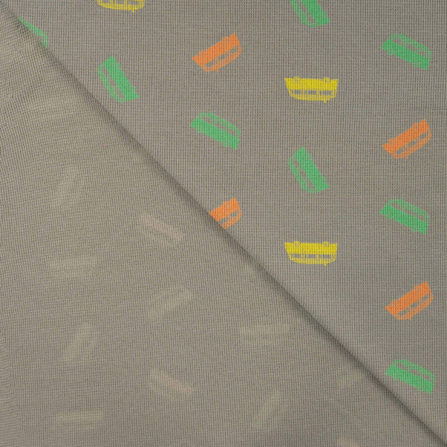 Qjutie Cotton Elastane Waffle Textured Jersey Fabric Vans K47058 270 Fold