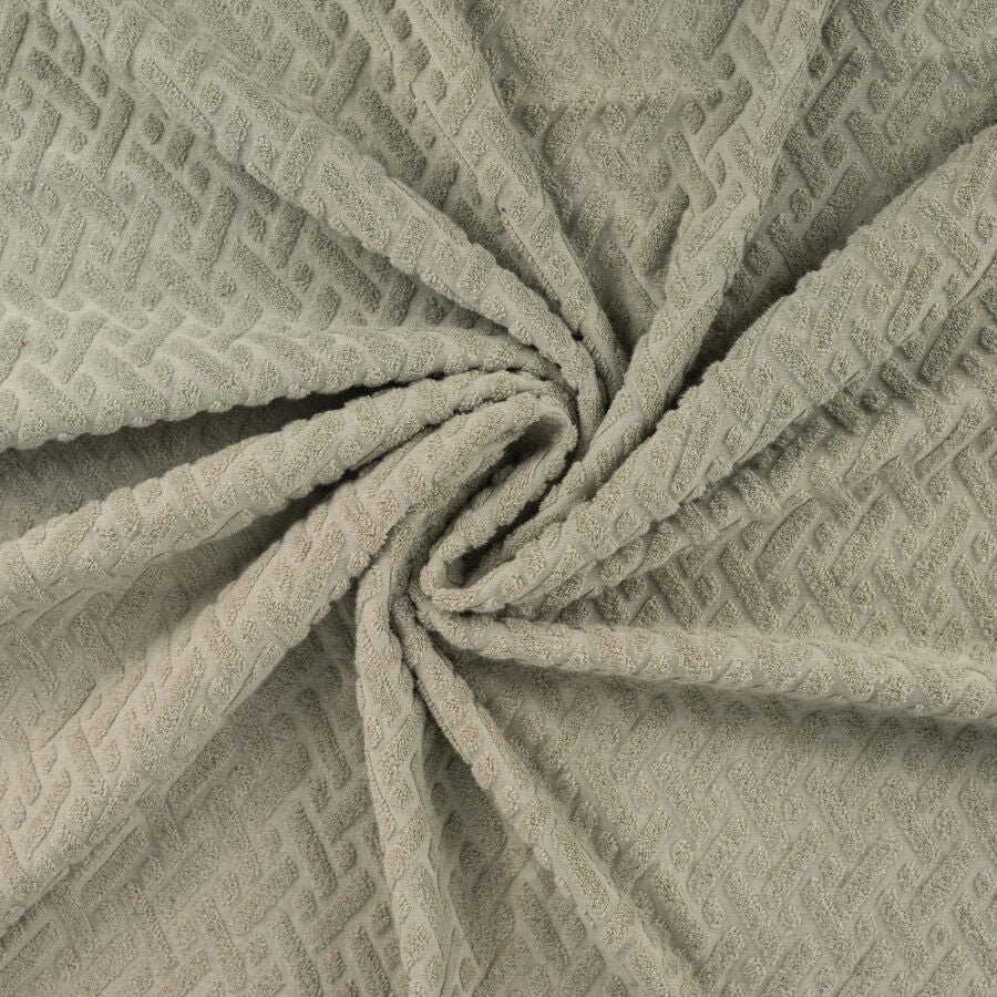 Qjutie - Jacquard Towelling - Khaki