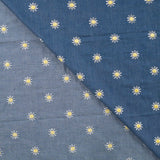 Qjutie - Embroidered Denim Chambray - Daisy