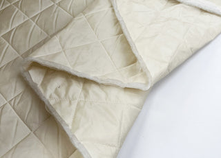 Quilted clotted cream nylon water resistant wadded british coating fabric fold