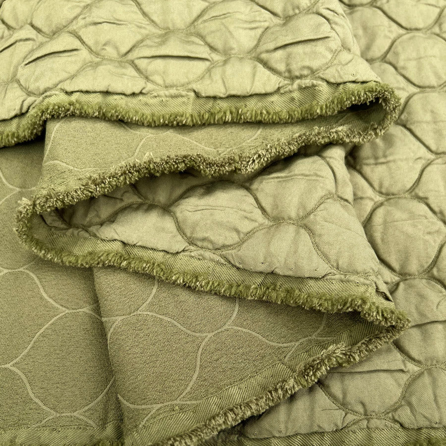 Remnant - Quilted - Coco Stretch - Khaki (1.1m)