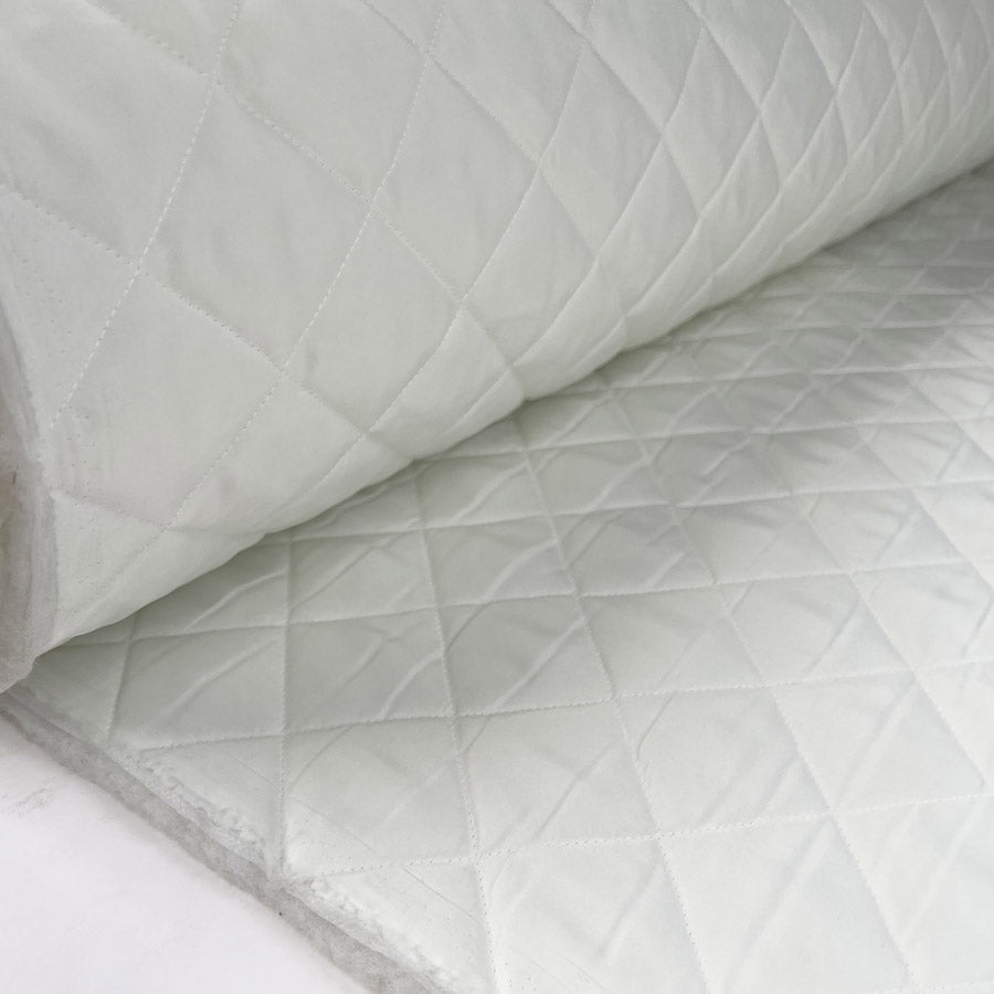 Quilted polar soft white polyester wadding coat fabric roll