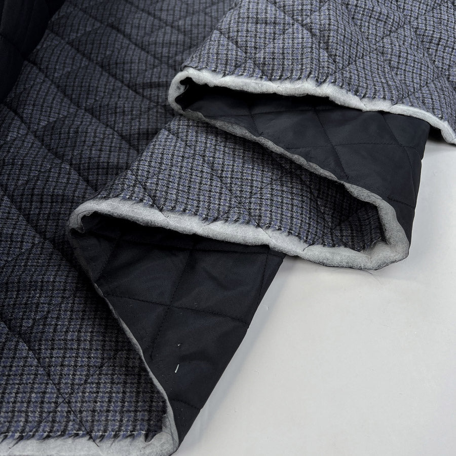 Quilted Wool - Blue Check