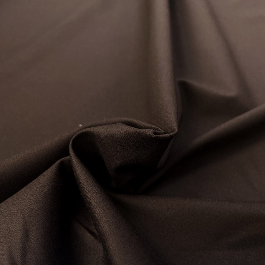 Rafe Brown Cotton Tencel Lycra Stretch Woven Suiting Fabric
