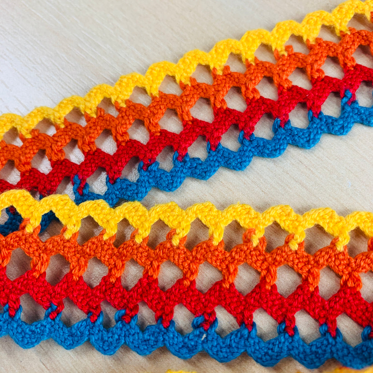 Rainbow Crochet Ribbon