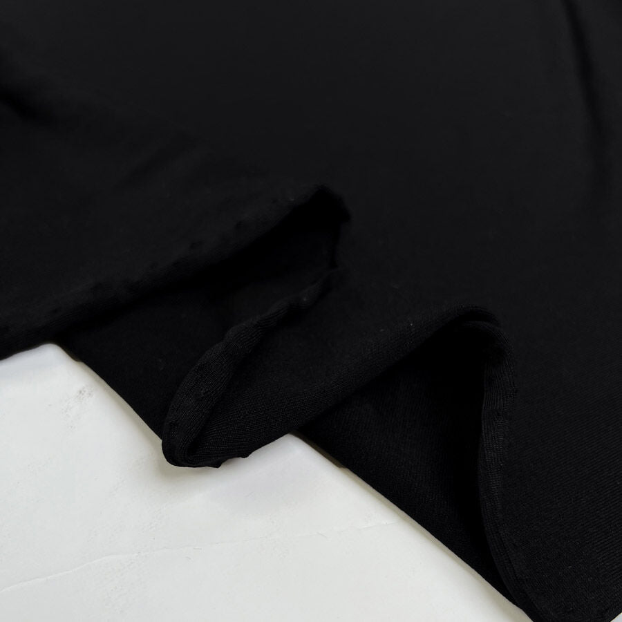 Recycled Polyester Jersey - Black