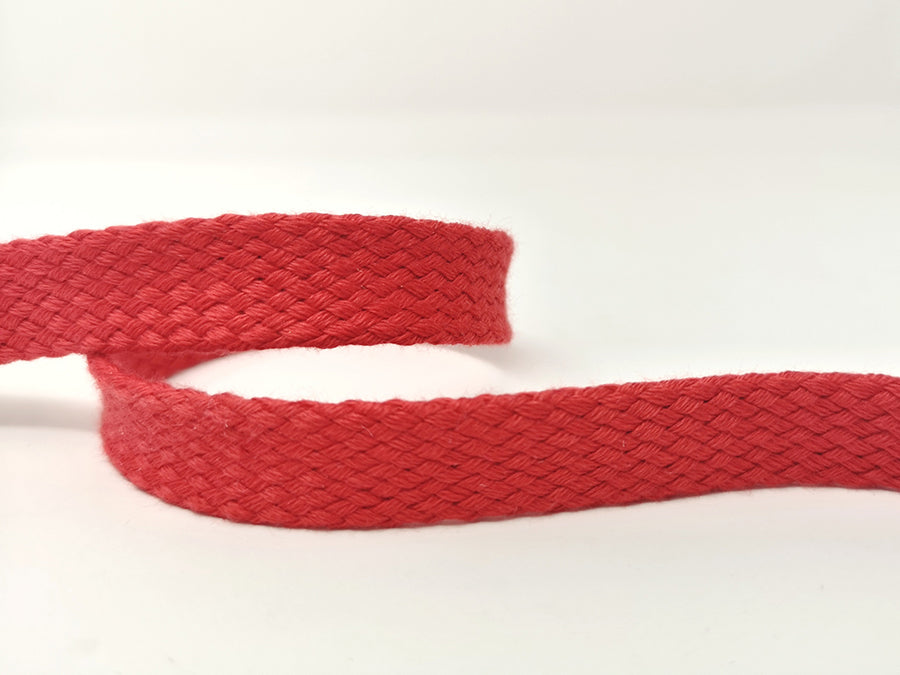 Red Drawstring Tips. Amazon 100% Cotton 14mm Wide Flat Tubular Drawstring Tape – Croft Mill