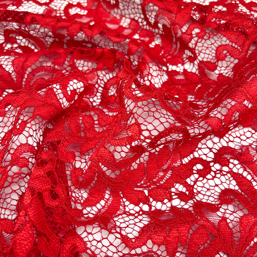 Double Scallop Lace - Scarlet
