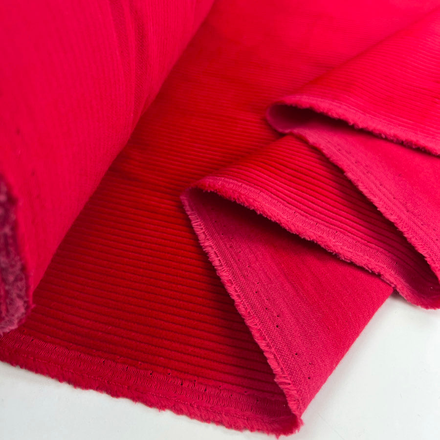 325gsm Cotton Trouser Fabric | 8 Wale Corduroy - Red – Croft Mill