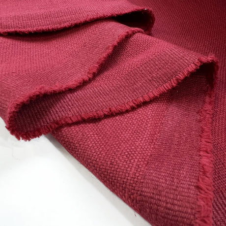 Red Polyester Suiting Fabric Amalfi Claret Clark Fold