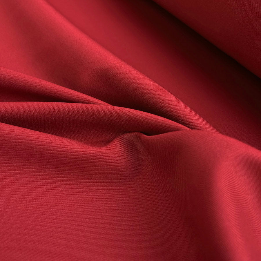 Red Stretch Cotton Trousering Fabric  Two Step