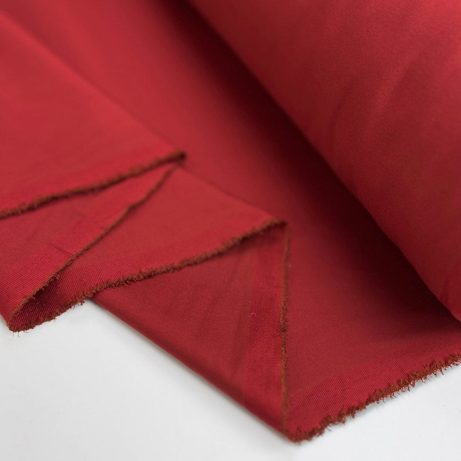 Red Stretch Cotton Trousering Fabric  Two Step Roll