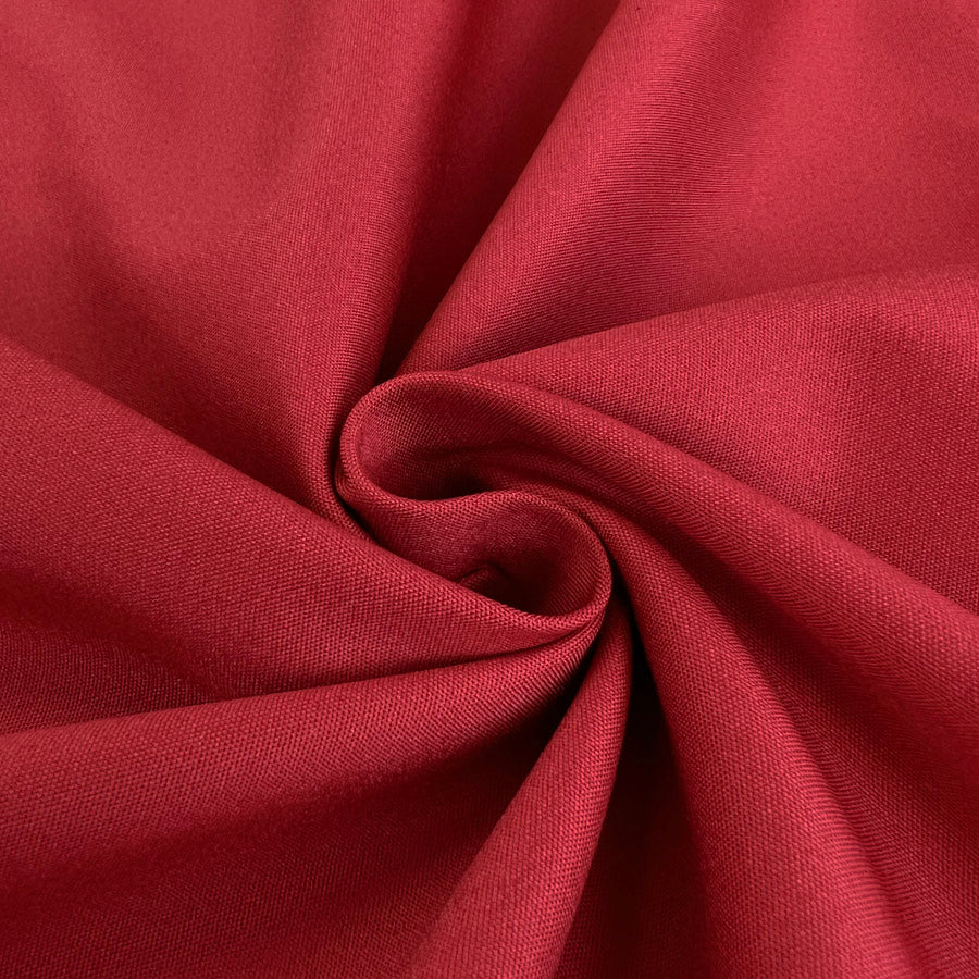 Red Stretch Cotton Trousering Fabric  Two Step Twist