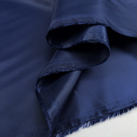 Repreve Lining Navy Recycled Polyester Woven Fabric Fold
