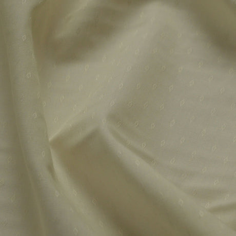 Road Narrows Cream Polyester Cotton Shirting Fabric Cu