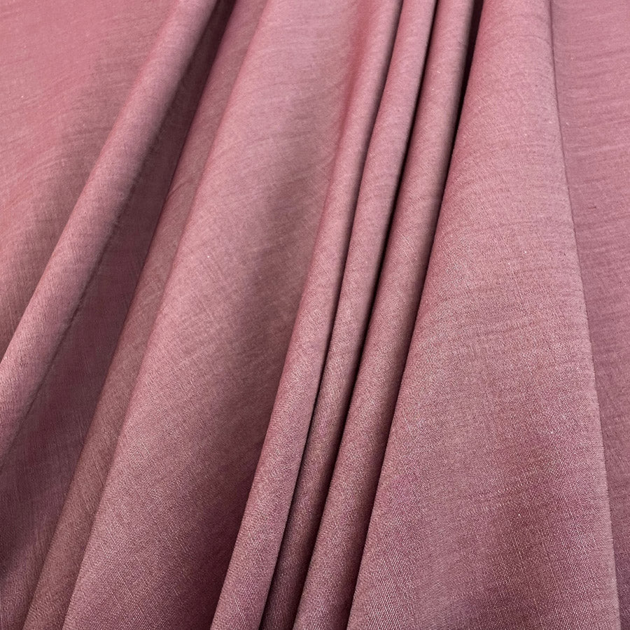 Rossa Wine Made In Italy Pima Cotton Lawn Lightweight Shirting Fabric