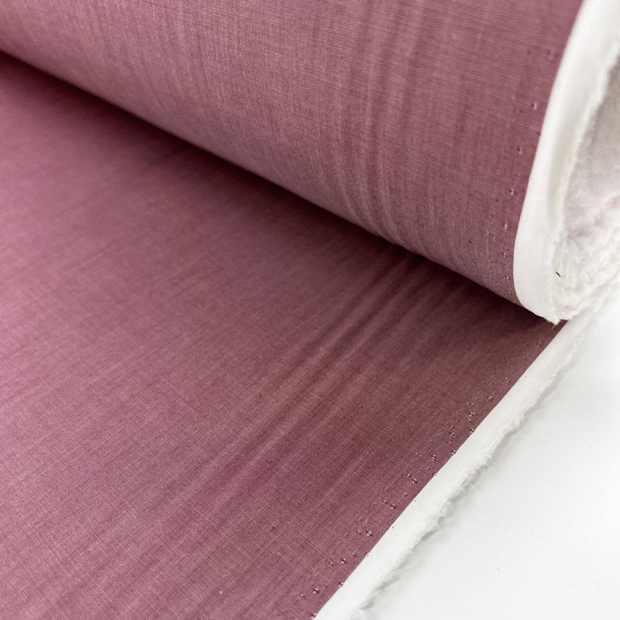 Rossa Wine Made In Italy Pima Cotton Lawn Lightweight Shirting Fabric Roll