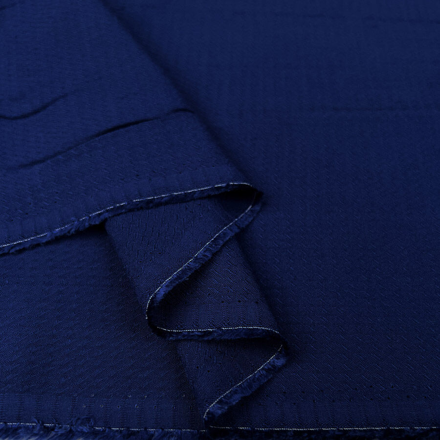 Fine Navy Blue Woven Dress Fabric | Sapphire Night Viscose – Croft Mill