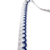 Scallop Crochet Lace - Blue & White