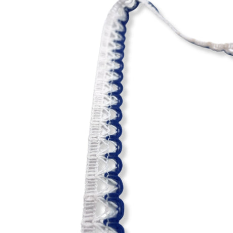 Scallop Crochet Lace - Blue & White