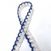 Scallop Crochet Lace - Blue & White