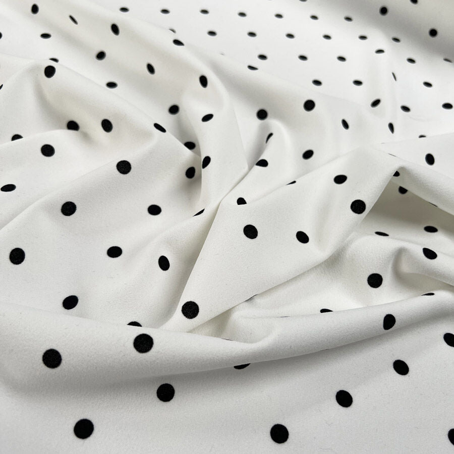 Scuba Crepe - Polka Dot