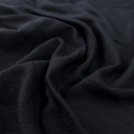 Scura Marina Wool Dark Navy Italian Suiting Fabric Cu1