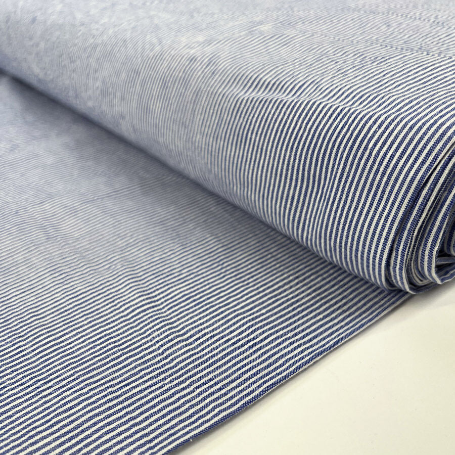 Cotton Striped Summer Fabric | Seaside Seersucker