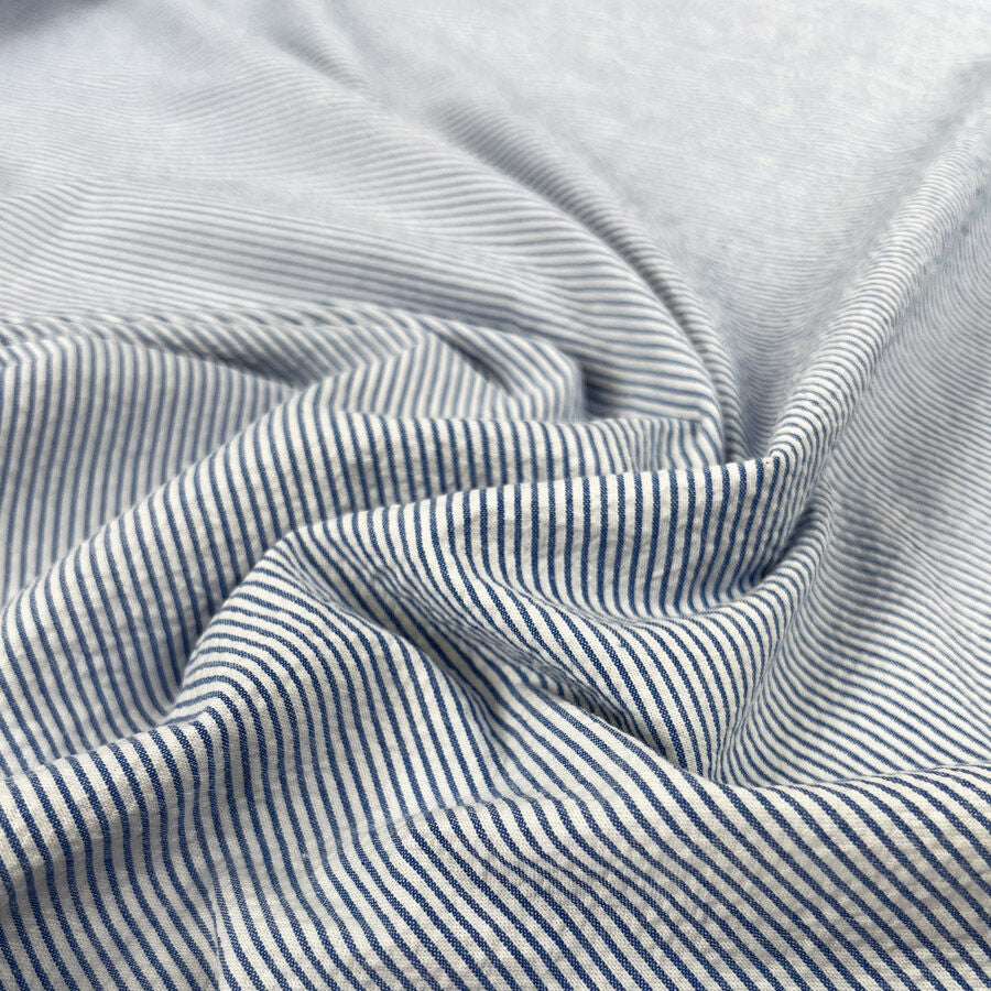 Remnant - Seaside Seersucker - Light Blue (1m)