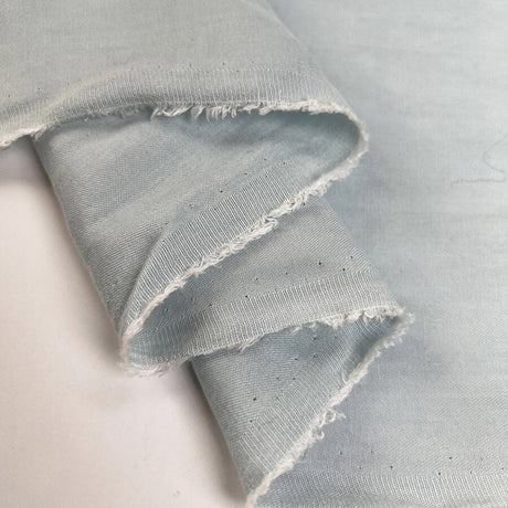 Sereno Sky Blue Tencel Italian Lightweight Shirting Fabric Fold