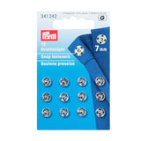 Prym - Sew-On Snap Fasteners - Silver (7mm)