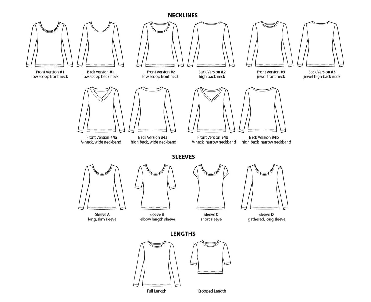 Sew House Seven - Skyline Tee Pattern (US 00-20)