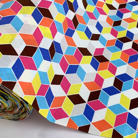 Sewing Room Multi Cube Cotton Fabric Cud