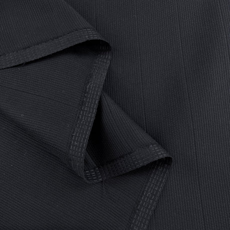 Shadowlands Dark Navy Heavy Cotton Mesh Stripe Swiss Woven Fabric Fold