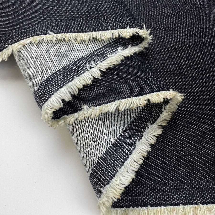 Sheffield Blue Cotton Elastane Denim Trouser Fabric Fold