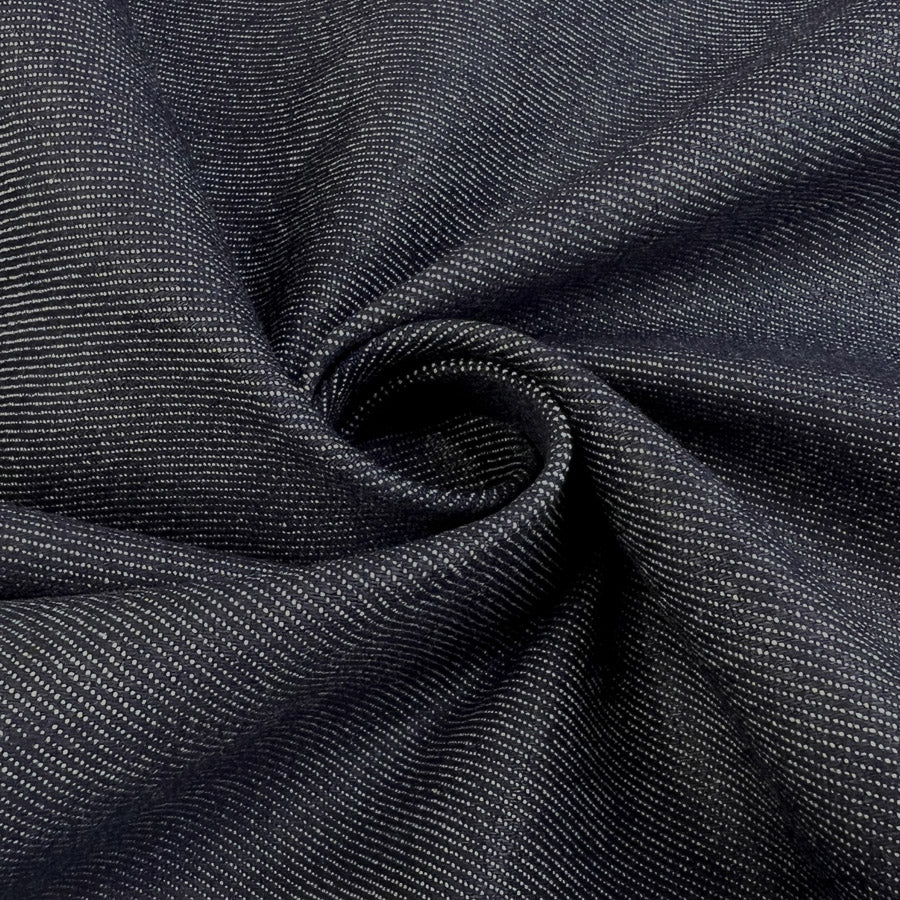 Sheffield Blue Cotton Elastane Denim Trouser Fabric Twist