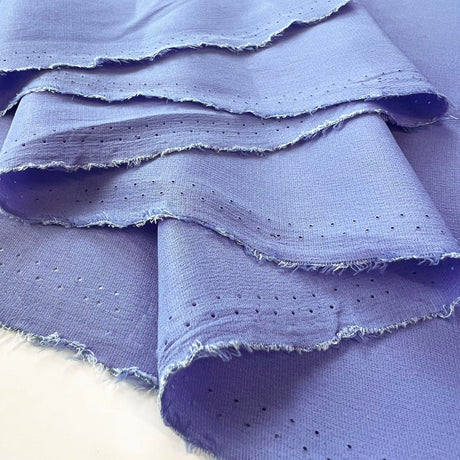 Silk Acetate Dress Fabric Danbury Crepe Pastel  Blue Fold