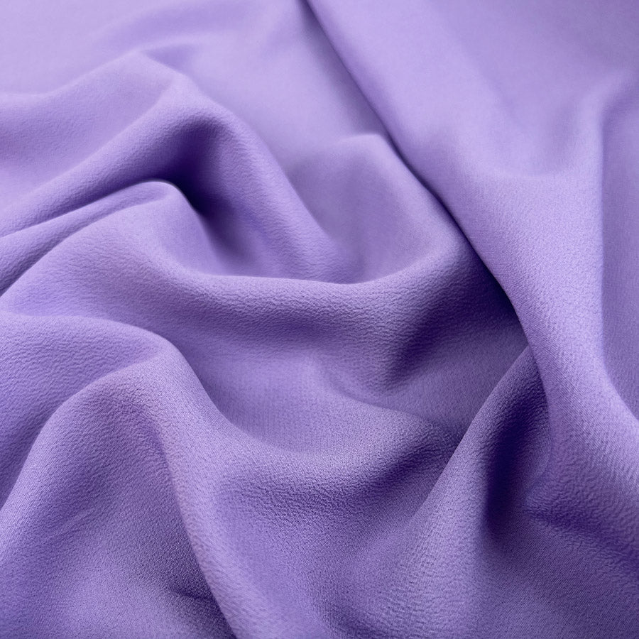 Lightweight Italian Purple Dress Fabric | Silk Crepe