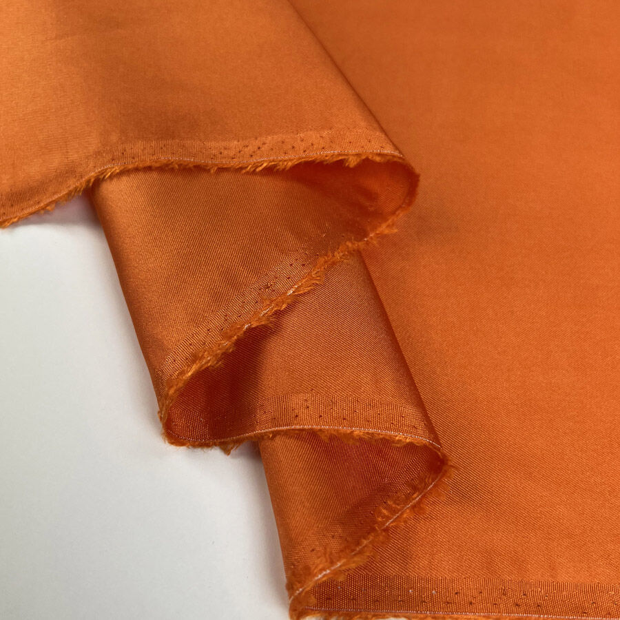 Silk Twill - Eva Orange - 14 Momme