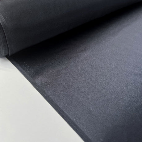 Silk Whisper Grey Italian Ex Designer Habotai Dress Fabric Roll