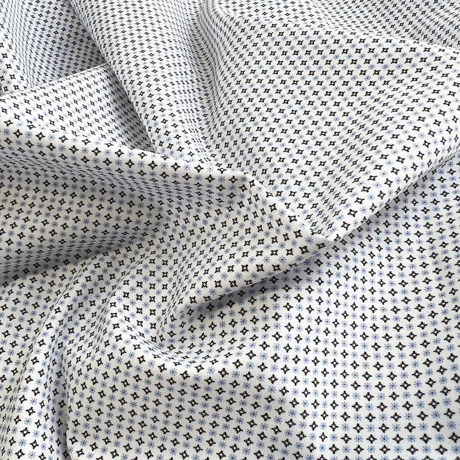 Silky Stretch Pagonia Nylon Elastane Small Printed Knitted Jersey Fabric