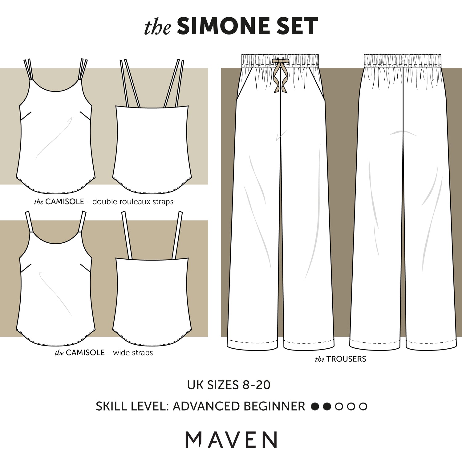 Maven - Simone Set Sewing Pattern