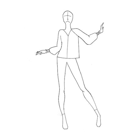 Size Me Sewing Florence Blouse Sewing Pattern Sketch