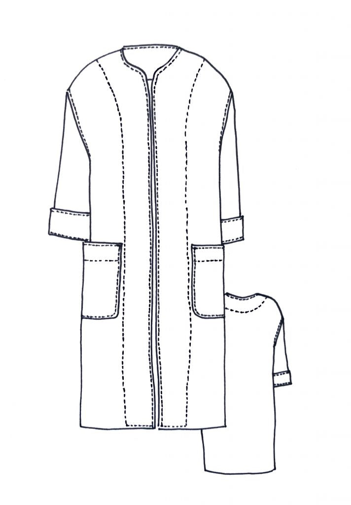 Tessuti - Florence Coat Sewing Pattern (UK 6-22)
