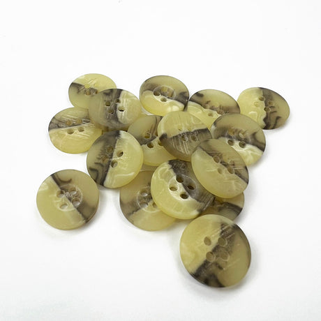 Small 15mm Round Plastic Marble Buttons Pk20