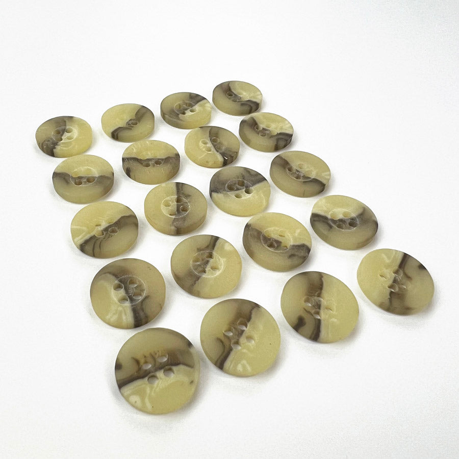 Pack of 20 Small Marble Effect Plastic Buttons (15mm)