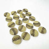 Pack of 20 Small Marble Effect Plastic Buttons (15mm)