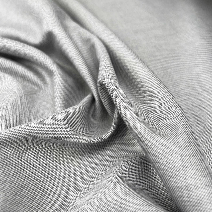 Smart Wear Viscose Polyester Elastane Light Grey Dressmaking Fabric