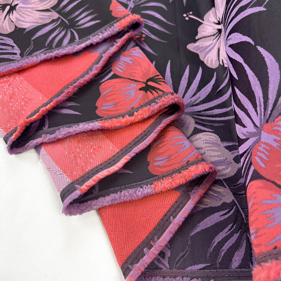 Smooth Brocade Lilac And Purple Dressmaking Fabric Fold