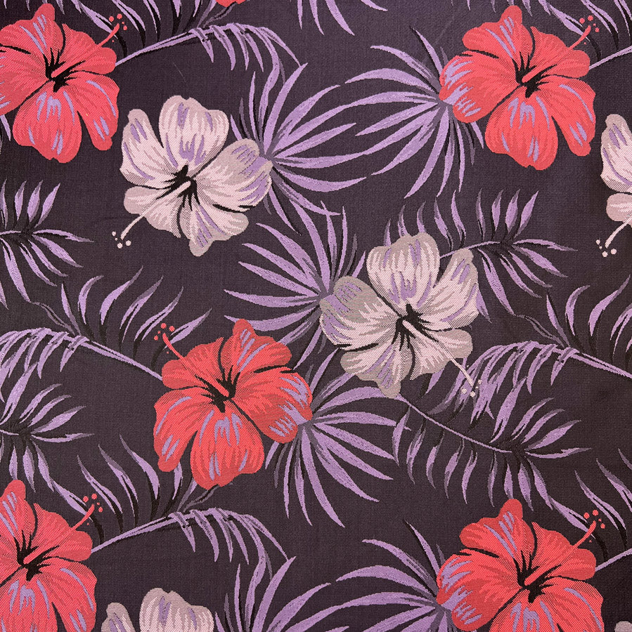 Smooth Brocade Lilac And Purple Dressmaking Fabric Print